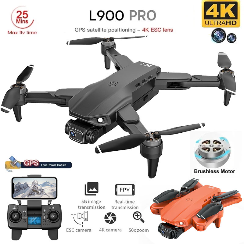 Drone Kit Professional - L900 Pro GPS Drone 4K professionnel