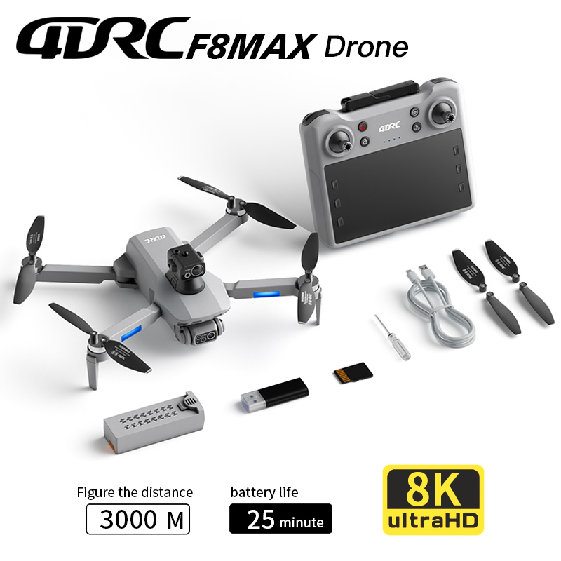 Drone Kit Professional - Drone GPS F8 MAX, caméra professionnelle