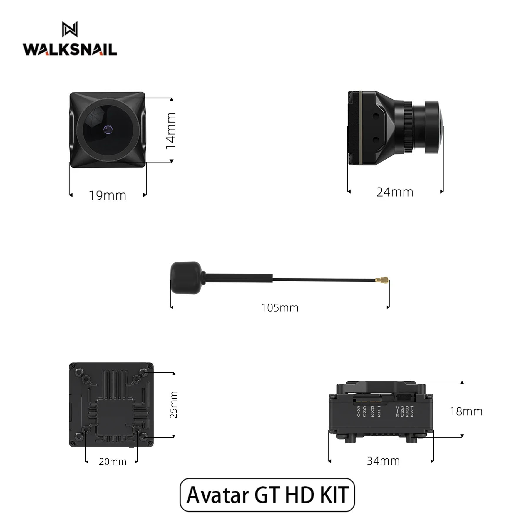 Walksnail Avatar GT HD KIT 2W  - Drone Kit Fpv avis et prix