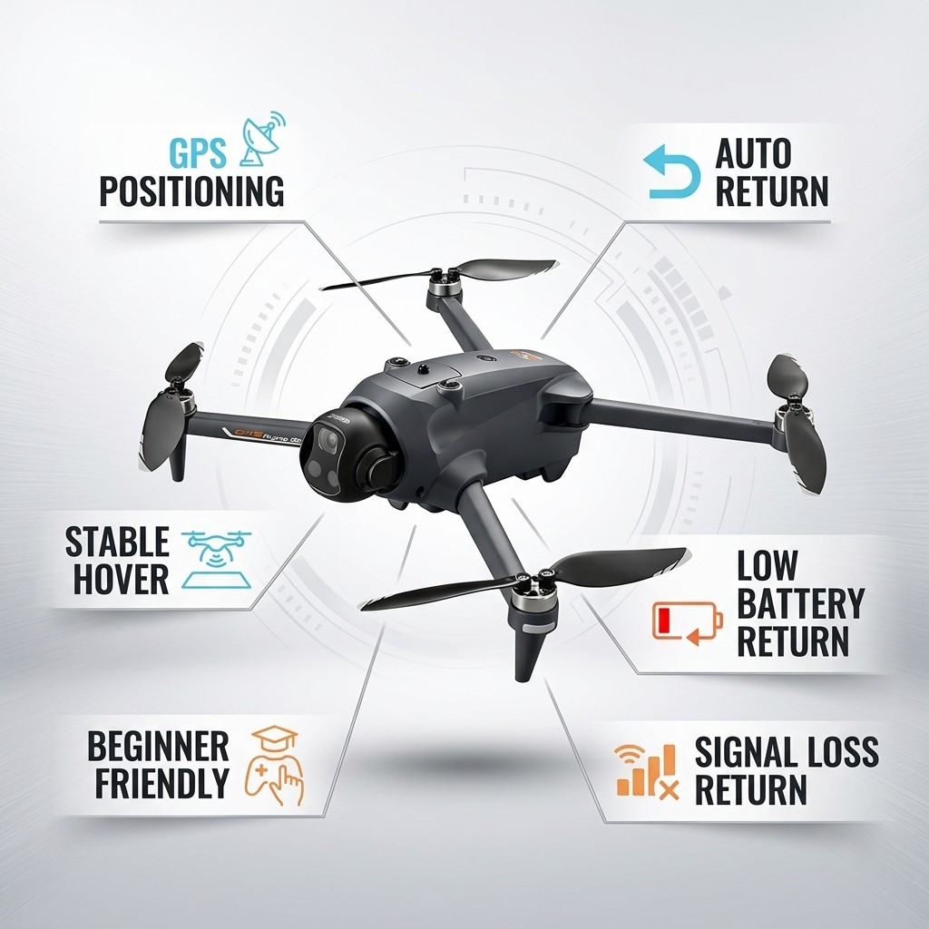 Drone Potensic GPS avec retour - Drone Kit Long Range avis et prix