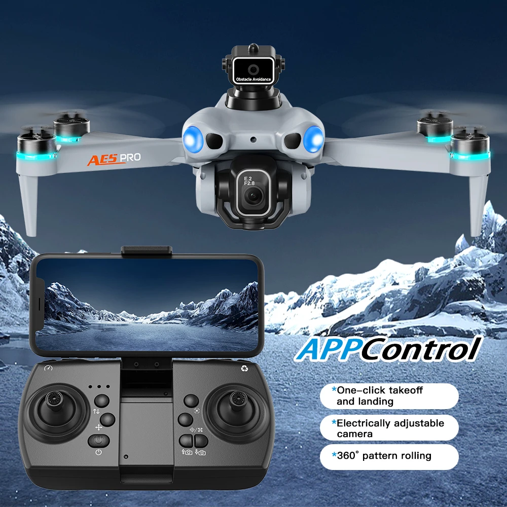 Drone AE5 Pro 8K HD avec écran - Drone Kit Tricopter avis et prix