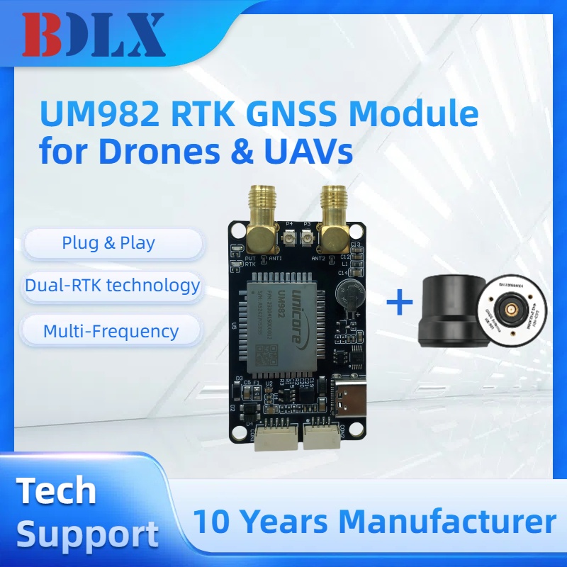 UM982 double antenne RTK GNSS  - Drone Kit Hexacopter avis et prix