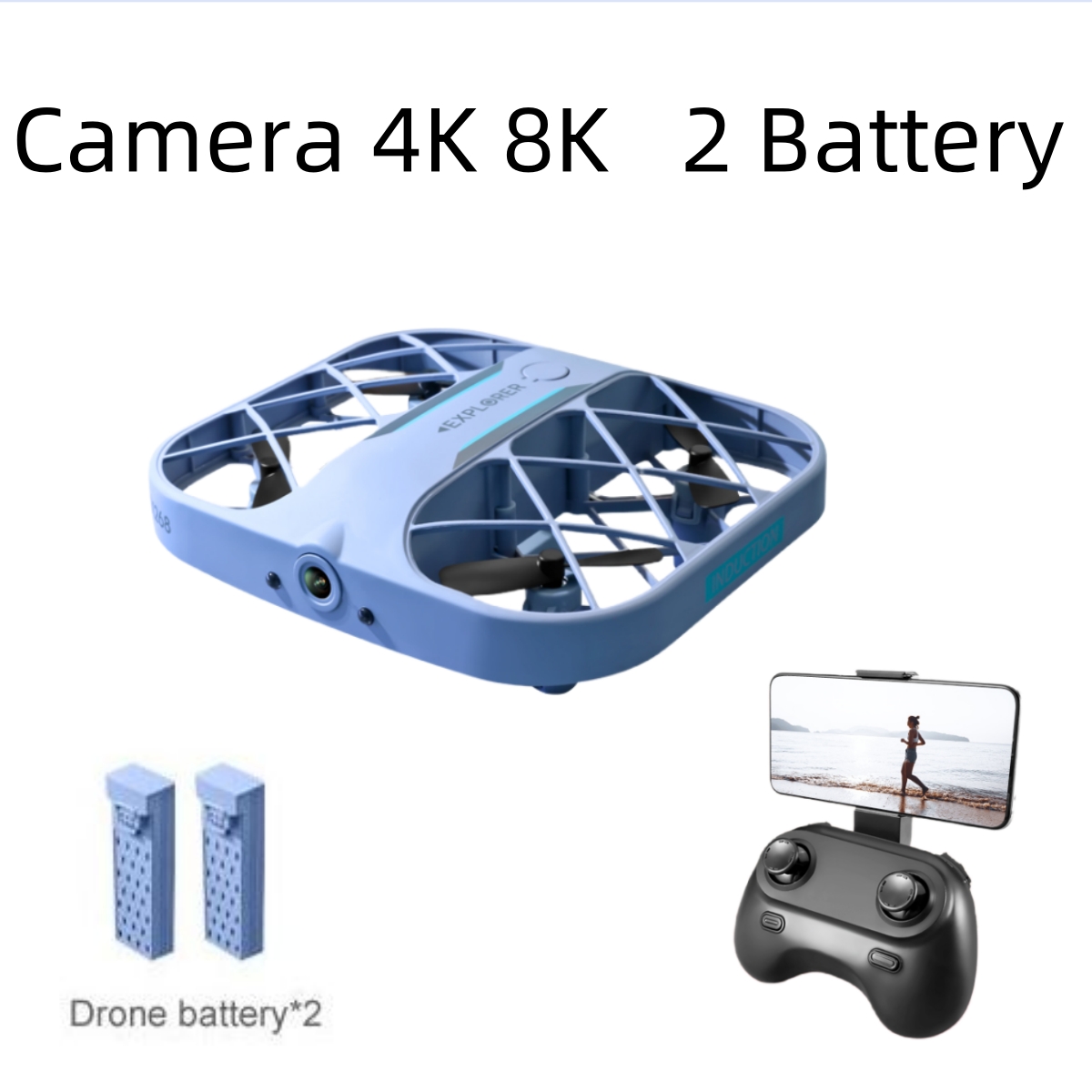 Drone RC JJRC H107 FPV avec 2  - Drone Kit With Camera avis et prix