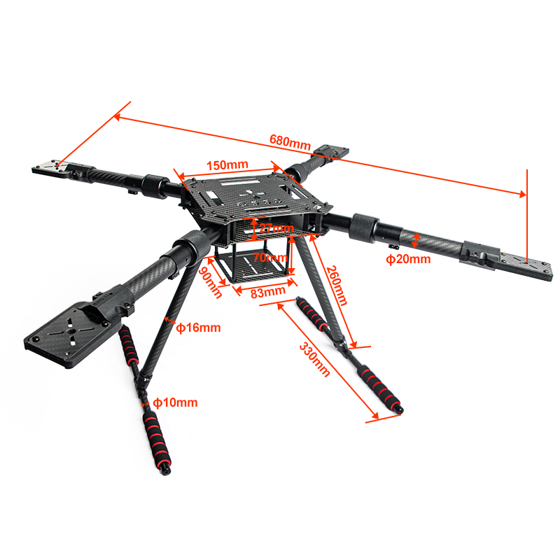 Kit de cadre de Drone pliant e - Drone Kit Racing avis et prix